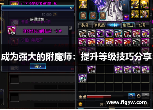 成为强大的附魔师：提升等级技巧分享